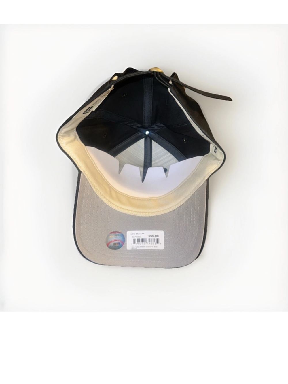 New Era Black Cap with White Gothic 'F' Embroidery - Picture 5 of 10